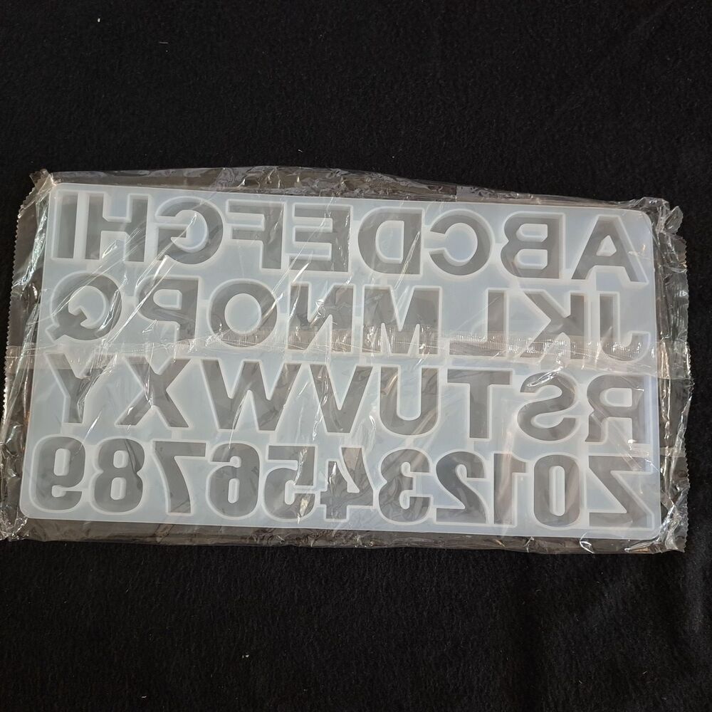 letter Alphabet Silicone Molds for Epoxy Resin Jewelry Making